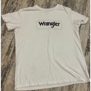 Wrangler T-shirt Vintage Distressed Western Size Large